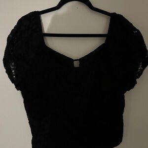 Black Lace Top